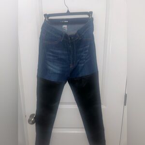 Fashion Nova Blue and Black Women Jeans